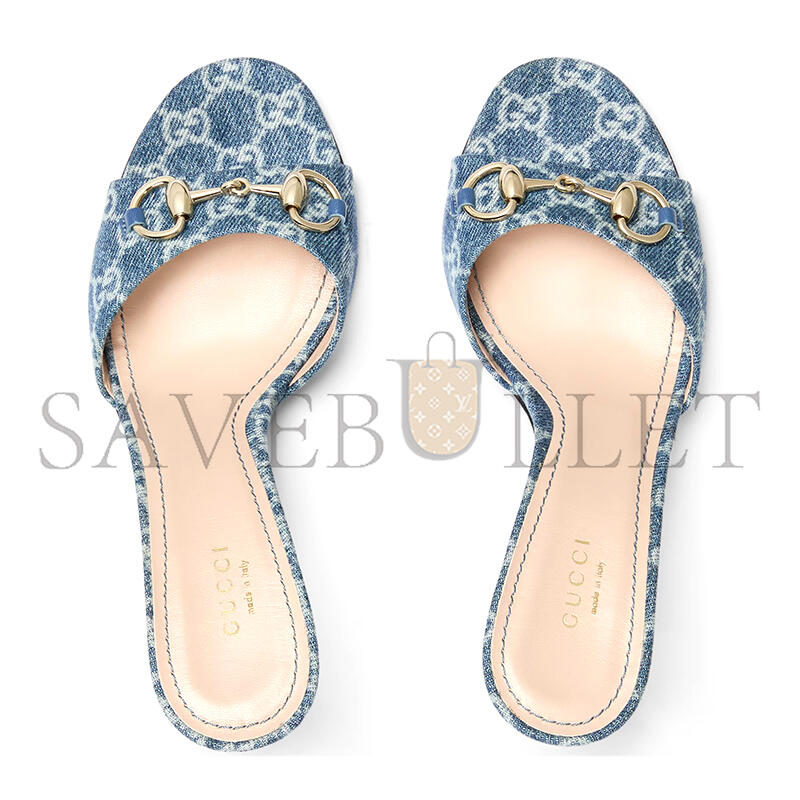 GUCCI WOMEN'S SLIDE SANDAL WITH HORSEBIT 853671